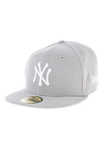 New Era 59 Fifty Mlb League Basic New York Yankees - Grigio Bambini Fitted Modo Poco Costoso Cappello (M9313)